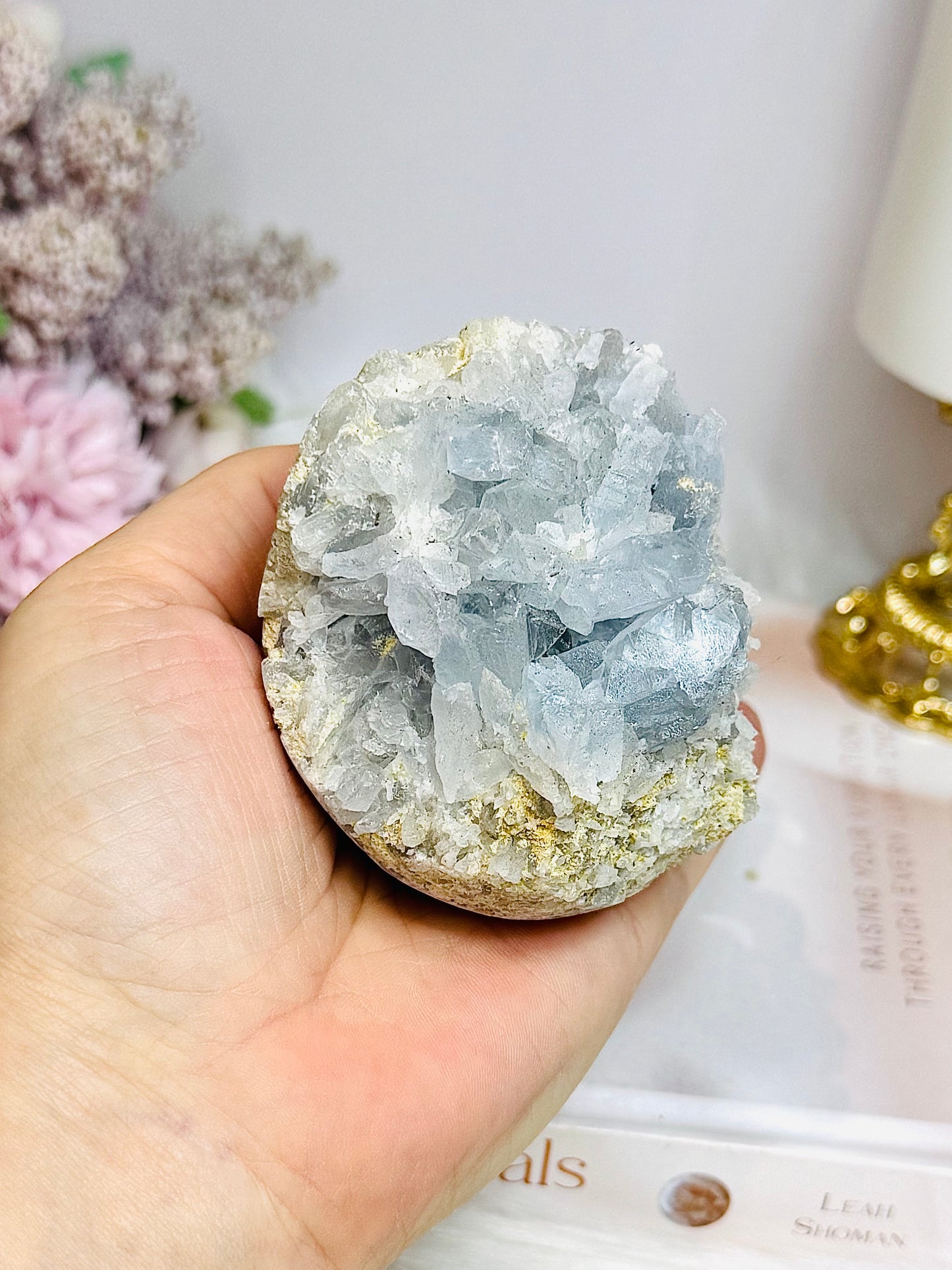 Natural Blue Celestite Freeform 402g