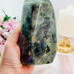 Incredibly Stunning Huge Polished Natural Labradorite Freeform with Pink & Purple Flash 16cm 1.13KG