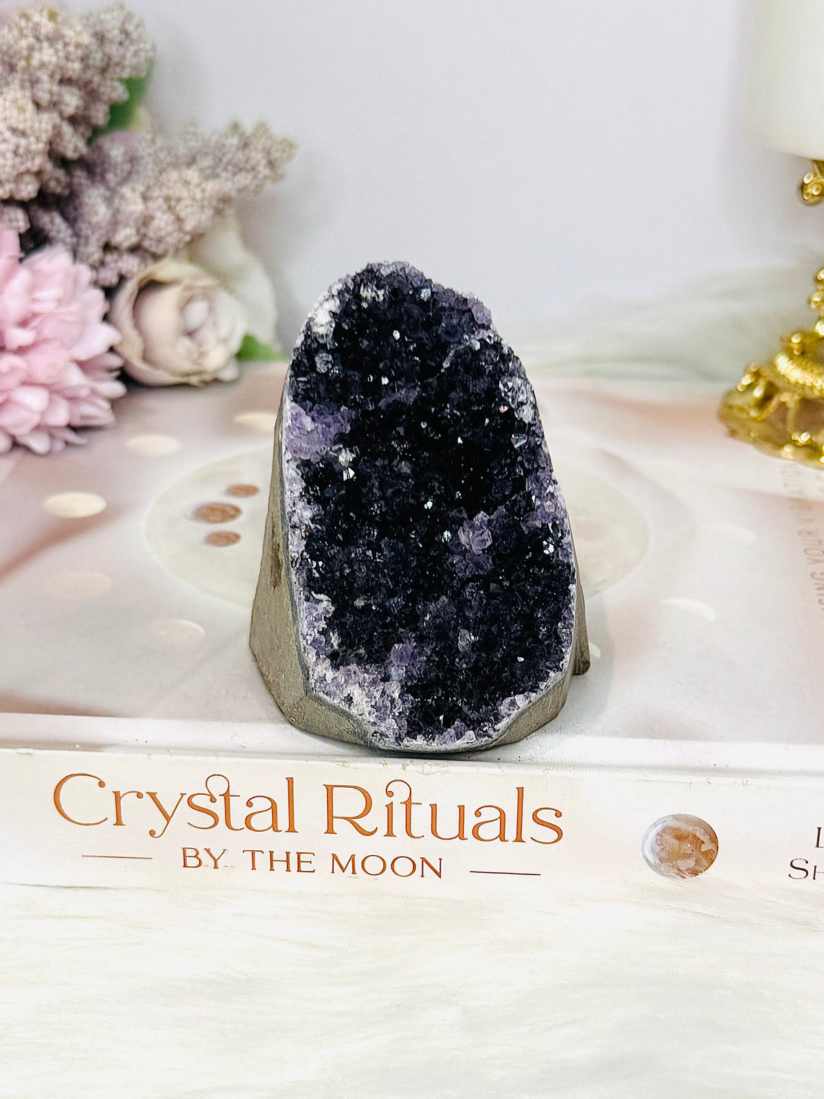 Deep Purple Amethyst Base Cut Cluster 212g