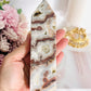 Absolutely Incredible Natural Mexican Lace Agate Druzy Chunky Tower 16cm