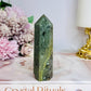 Moss Agate Tower 9cm