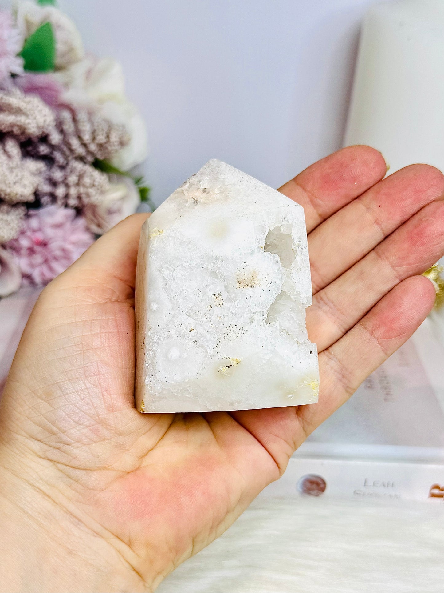 Chunky Quartz Druzy Tower 7cm