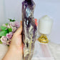 Large Natural Amethyst Dog Tooth 27cm