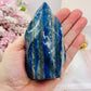 Large 466gram 11cm Lapis Lazuli Carved Flame