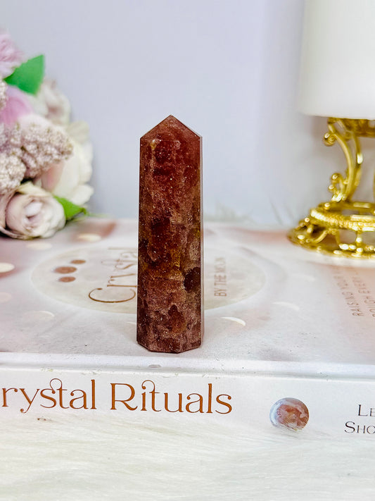 Strawberry Quartz Tower | Point 7.5cm