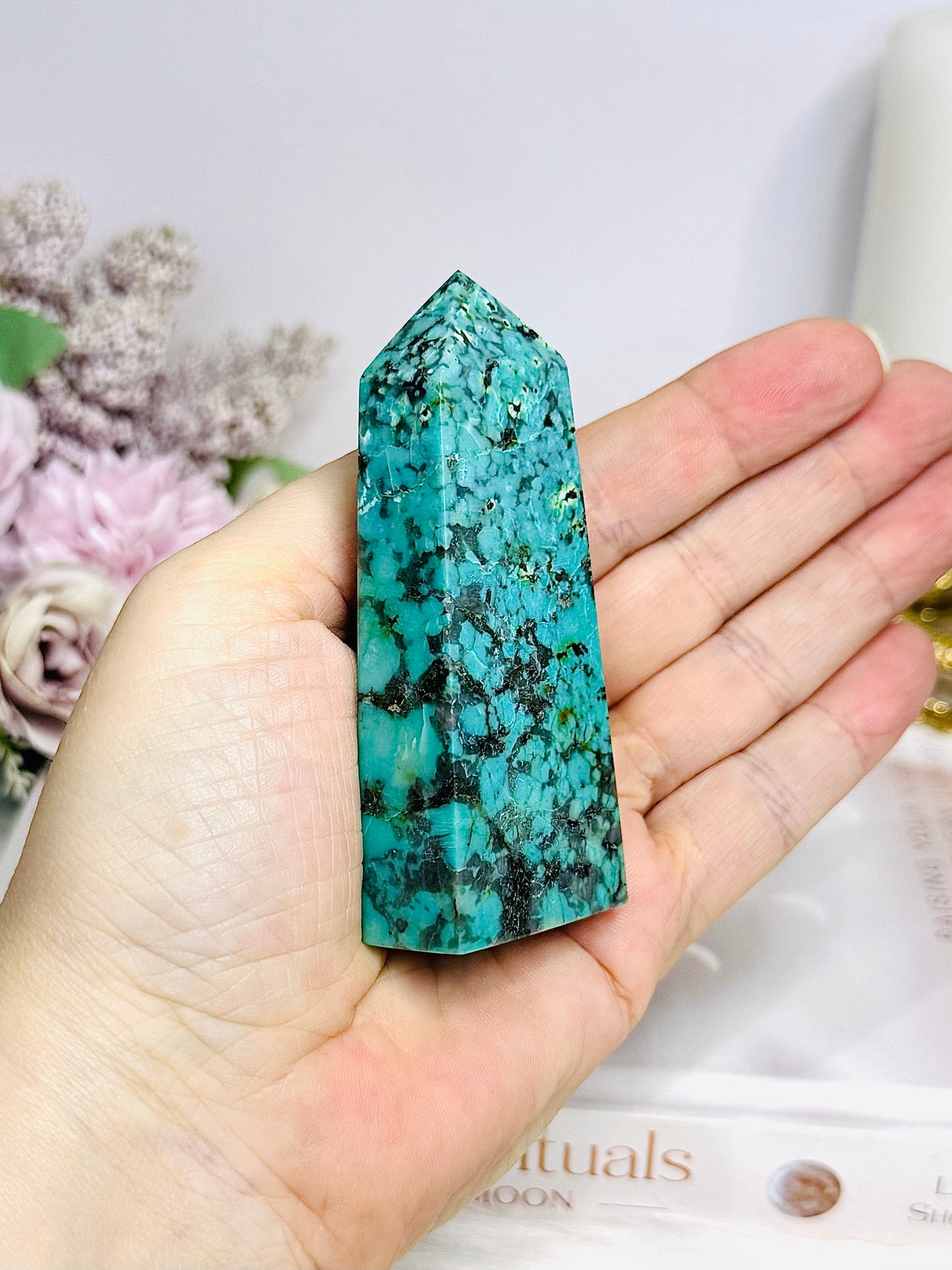Natural Turquoise Tower 8cm