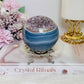 High Grade Druzy Amethyst | Agate Sphere on Stand 475g