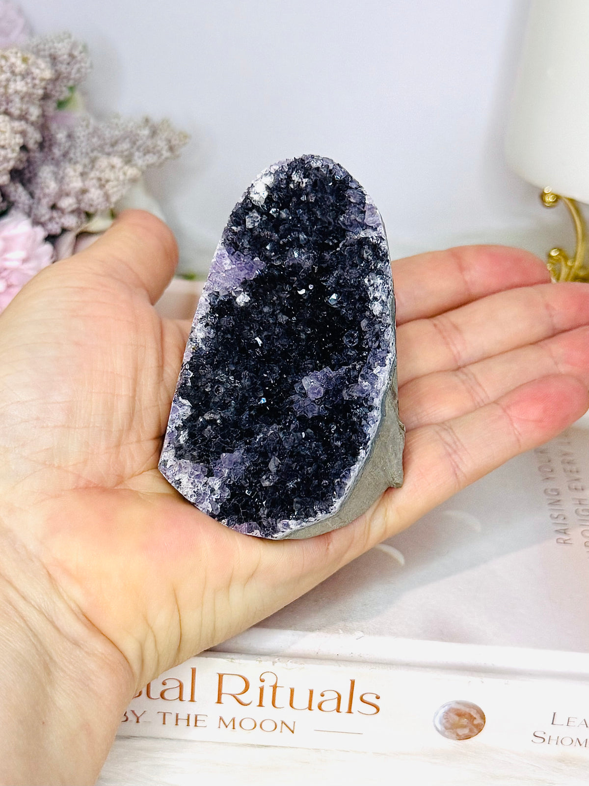Deep Purple Amethyst Base Cut Cluster 212g