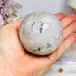 Natural Dentrictic Agate Druzy Sphere On Stand 333g