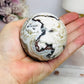 Mexican Lace Agate Druzy Sphere on Stand 331g