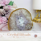 Natural Amethyst Agate Druzy Agate Slab 330g