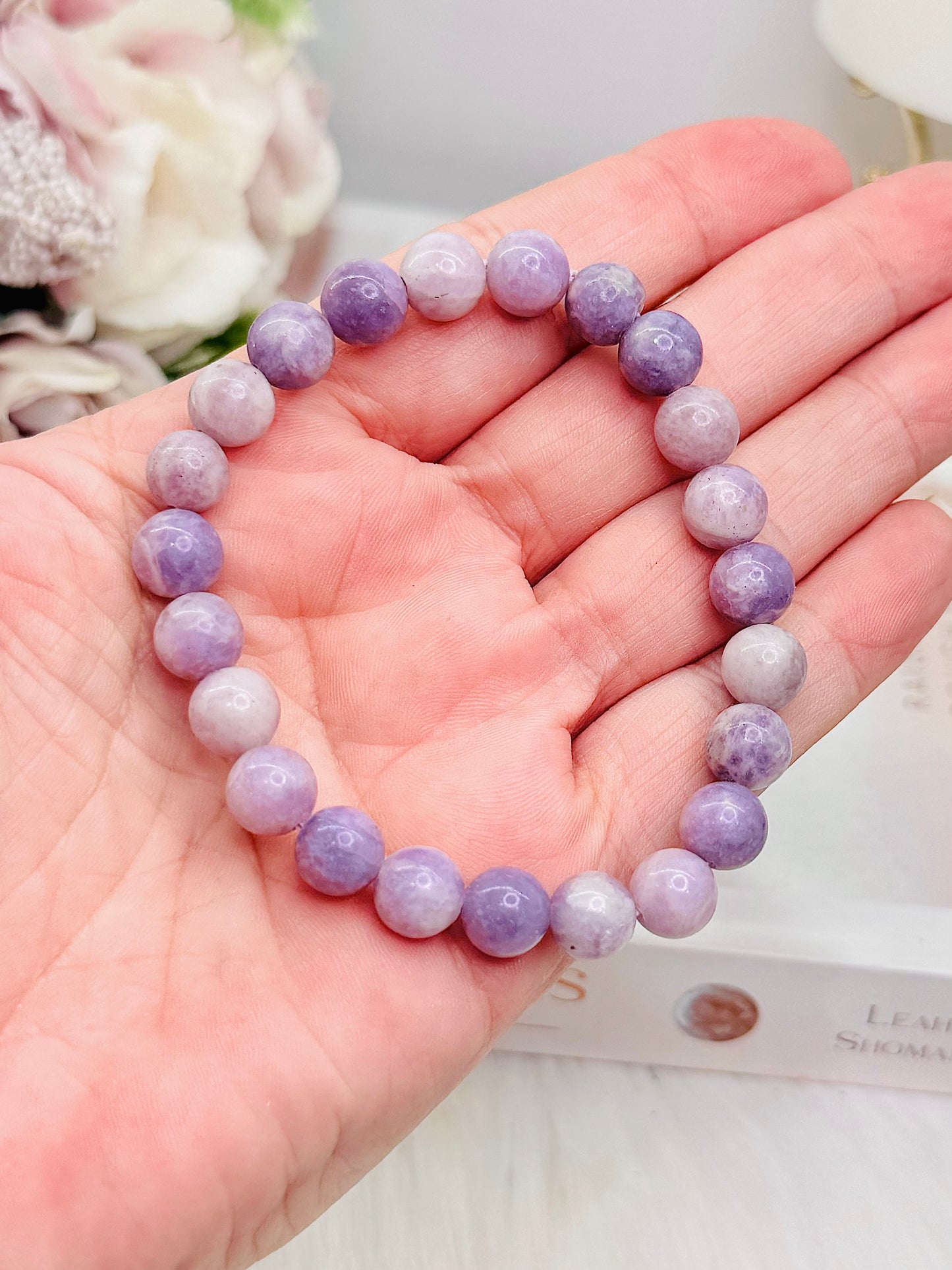 Purple Lepidolite Bracelet In Gift Bag