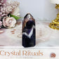 Chevron Amethyst Tower 6.5cm