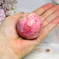 Thulite Sphere with Epidote 197g