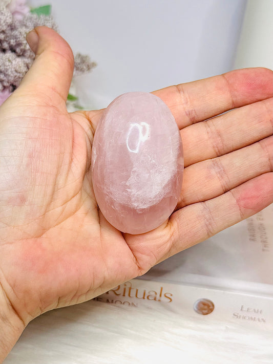 Rose Quartz Palm Stone