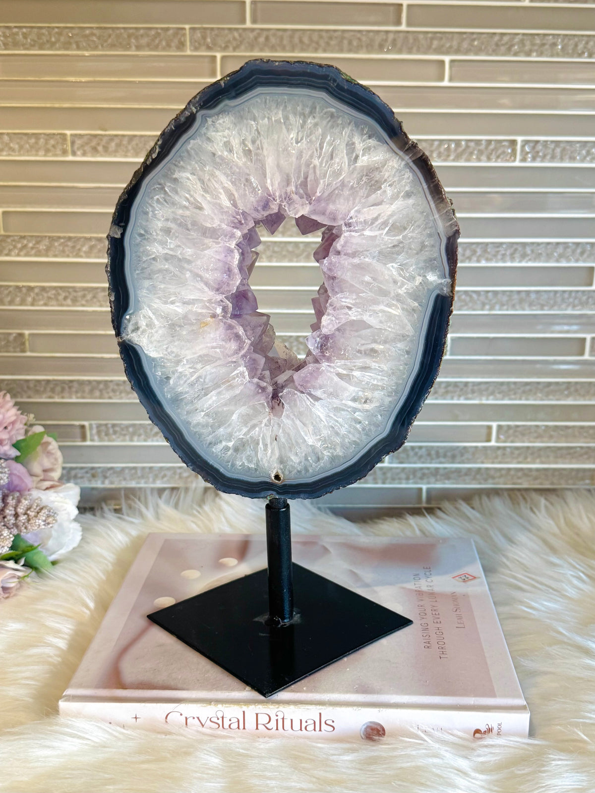 Statement Piece ~ Large Amethyst Portal on Swivel Stand 2.27KG 28cm