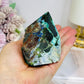Azurite with Malachite Polished Point 427g