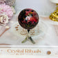 High Grade Rhodonite Sphere on Stand
