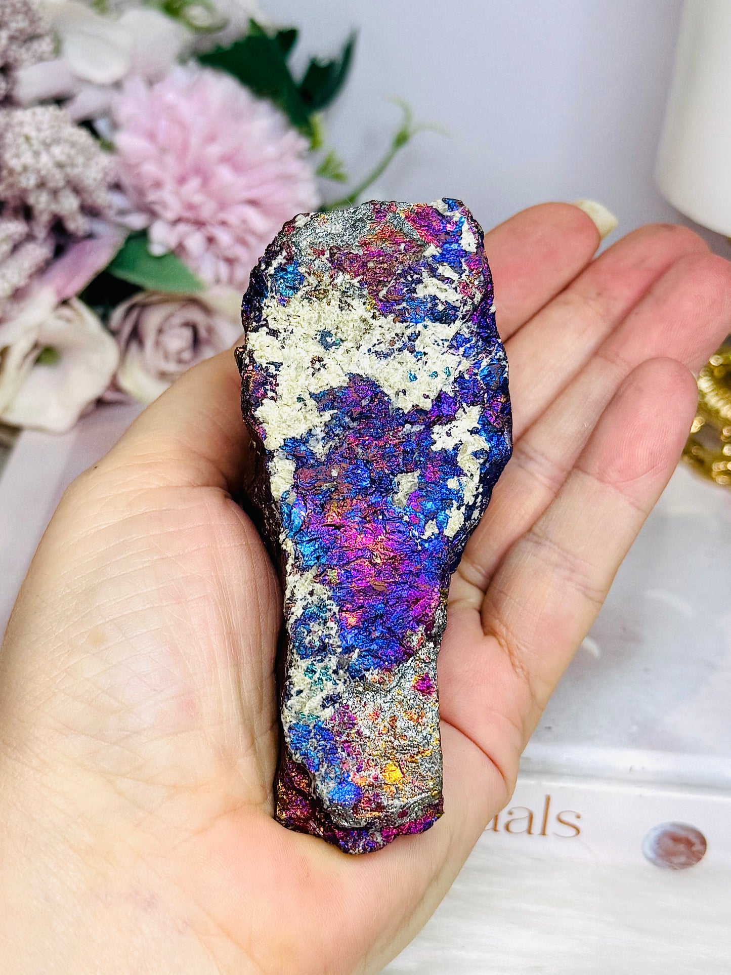 Natural Chalcopyrite | Peacock Ore Specimen 287g 9cm
