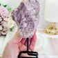 Large Raw Natural Lepidolite Crystal 587grams On Stand From Brazil
