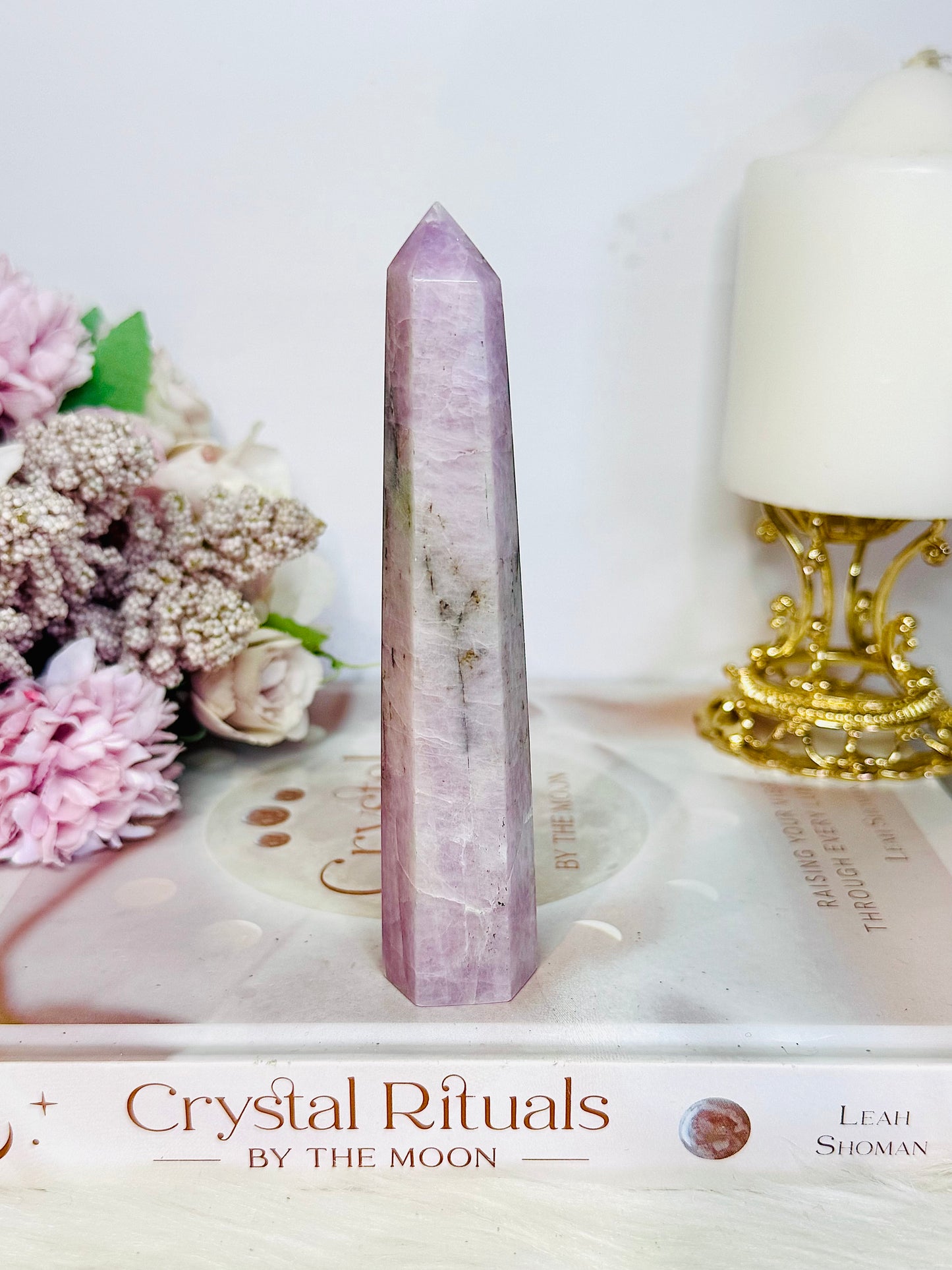 Promotes Relaxation & Peace ~ Beautiful Kunzite Tower 13cm