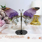 Crazy Lace Amethyst Butterfly Wings on Stand 11cm