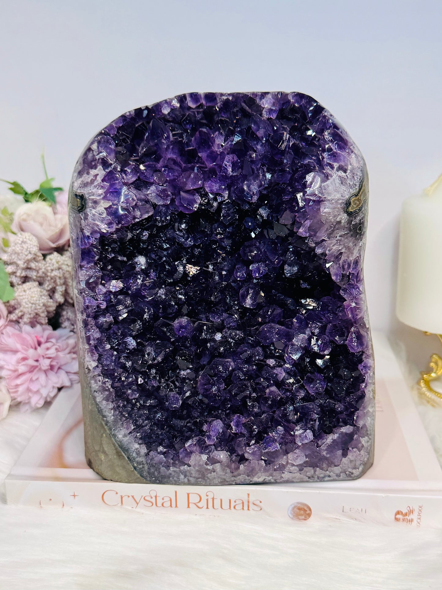 High Grade Huge Amethyst Base Cut Cluster From Brazil 18cm 4.24KG