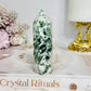 Moss Agate Tower 8.5cm