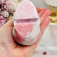 Natural Pink Opal Carved Skull 422grams 8.5cm