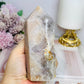 Pink Amethyst Chunky Druzy Tower 12cm 391g