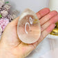 Large Clear Quartz Egg with Inclusions On Stand 7cm