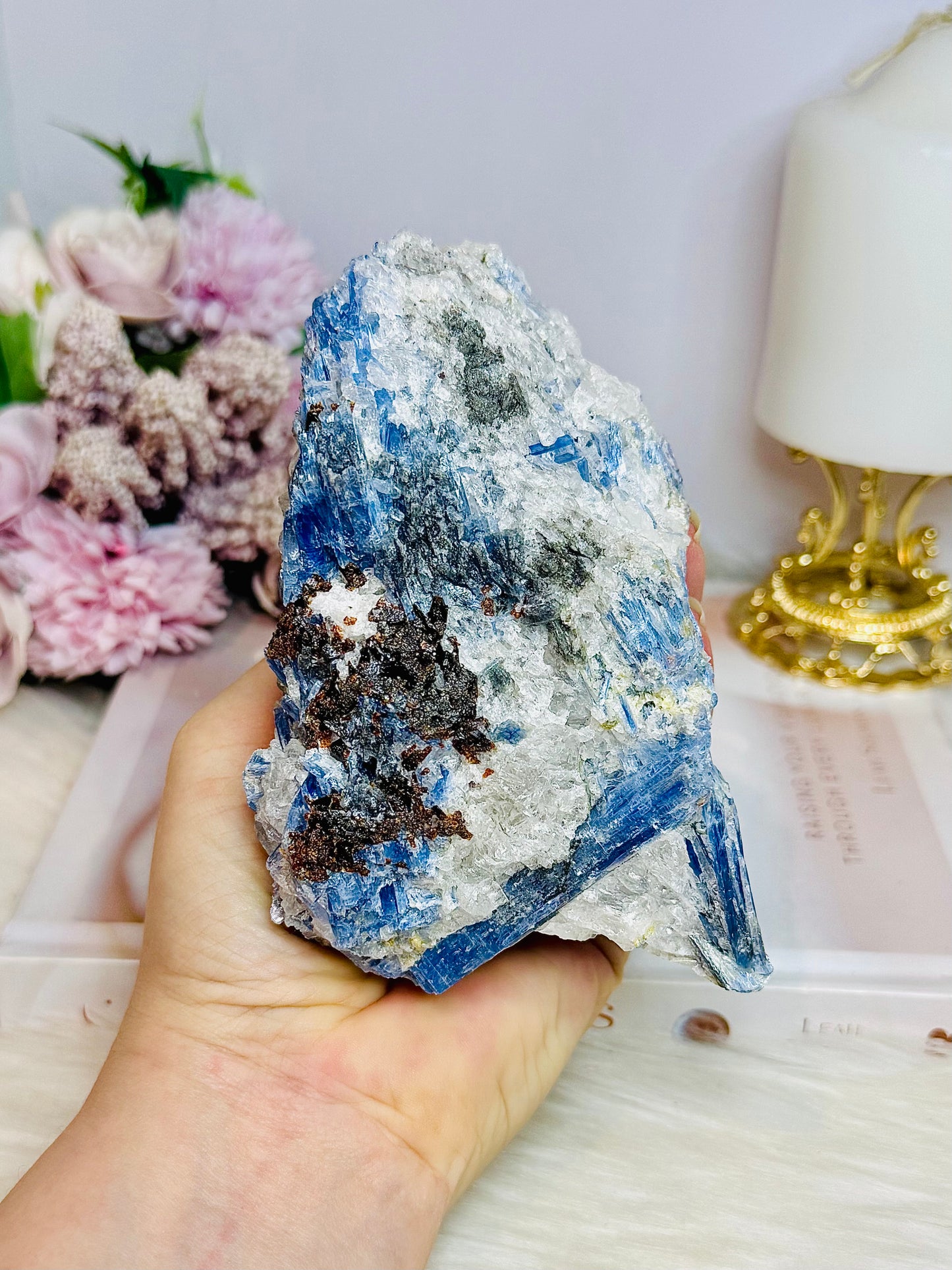 Large Natural Blue Kyanite Specimen 13cm 750g
