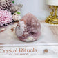 High Grade Druzy Pink Amethyst Flame 7cm