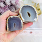 Set of 2 Beautiful Chunky Druzy Agate Freeforms | Caves