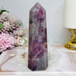 Large High Grade Lavender Rose Quartz Tower 13.5cm