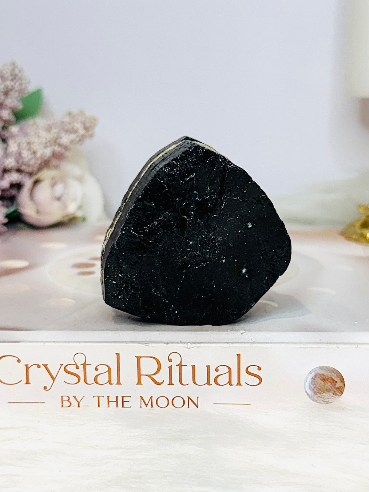 Natural Black Tourmaline Rough 162g