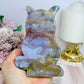 Ocean Jasper Cat Carving 13cm