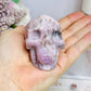 Chunky Kunzite Carved Skull 7cm