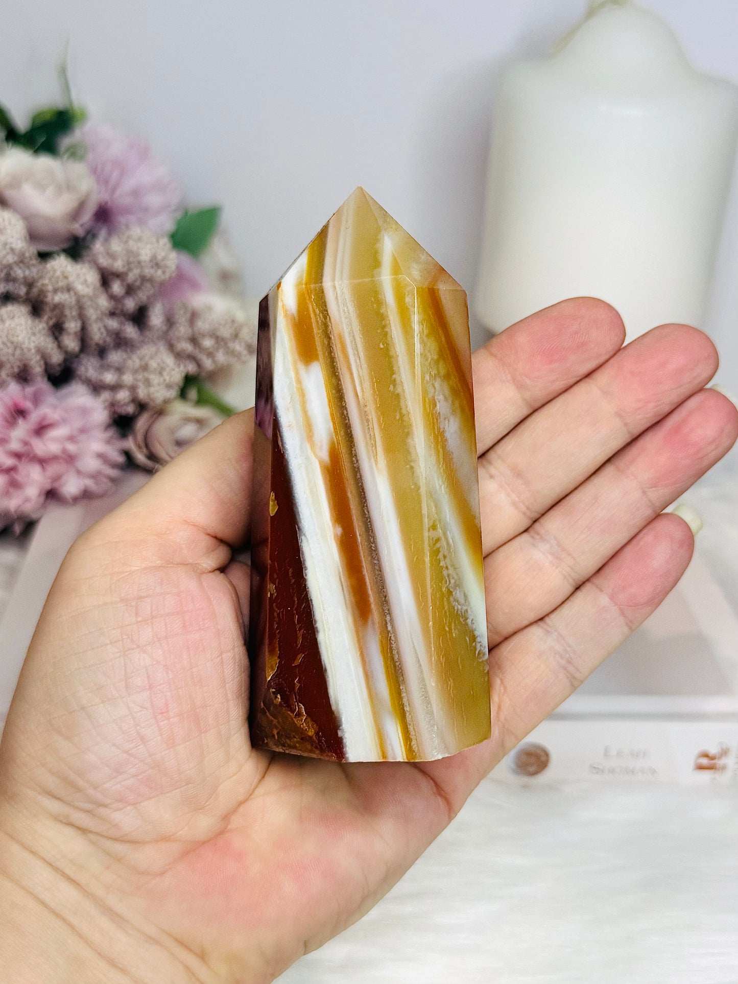 Carnelian Chunky Tower 11cm