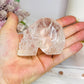 Clear Quartz Carved Skull 7cm 235g