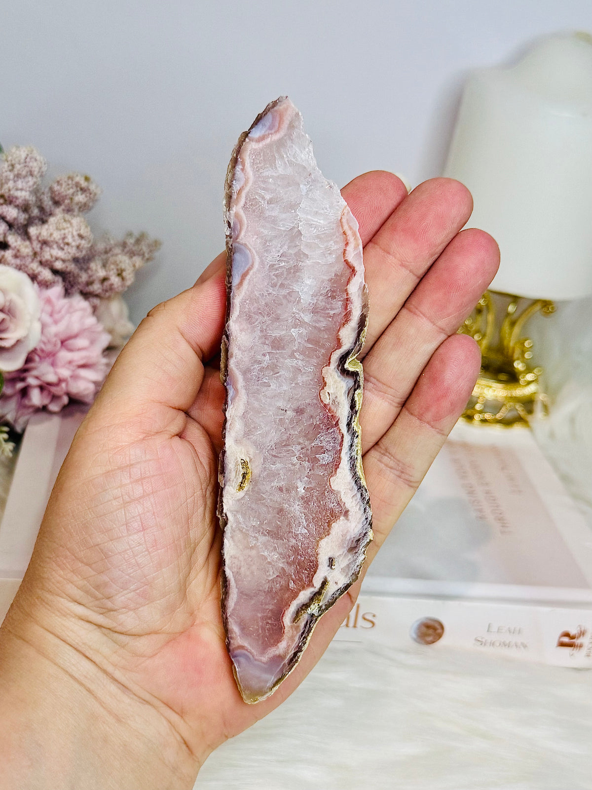 Pink Amethyst Natural Slab 15cm