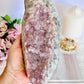 Wow!!! Elegant & Classy Large Shimmering Natural Druzy Amethyst Freeform 21cm 1.2KG On Stand From Brazil