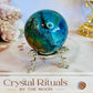 Absolutely Incredible High Grade Chrysocolla Sphere on Stand 6.5cm