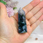 Druzy Moss Agate Tower 7cm