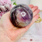 High Vibe Rare Stone - Stunning Large 452gram Super Seven Sphere on Stand From Brazil