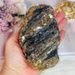 For Protection ~ Natural Large Black Tourmaline in Gold Mica Specimen 790grams