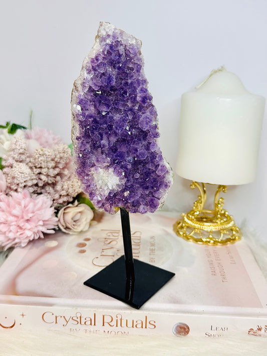 Amethyst Slab on Stand 18cm