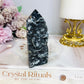 Black Druzy Sphalerite Tower 9cm