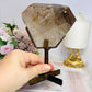 Natural Large Smokey Quartz Freeform On Stand from Brazil 15.5cm 667g