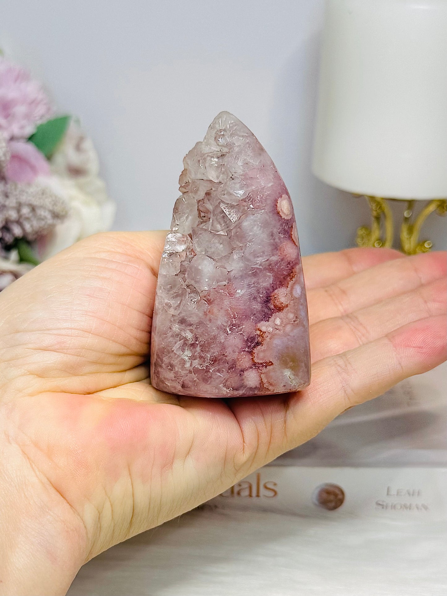 Pink Amethyst Druzy Freeform 7cm